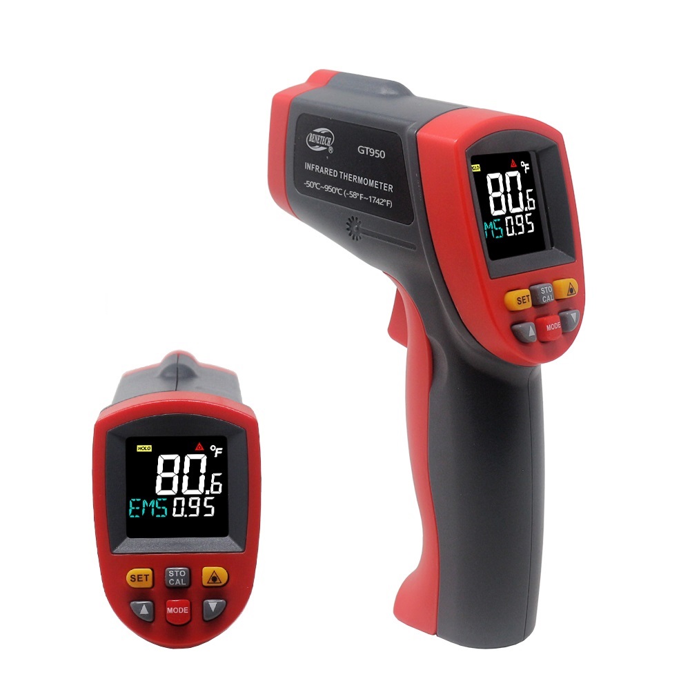 

GT950 -50~950°C(-58°F~1742°F) Digital Infrared Thermometer Non-contact Red Laser Temperature Meter Monitor IR Pyrometer