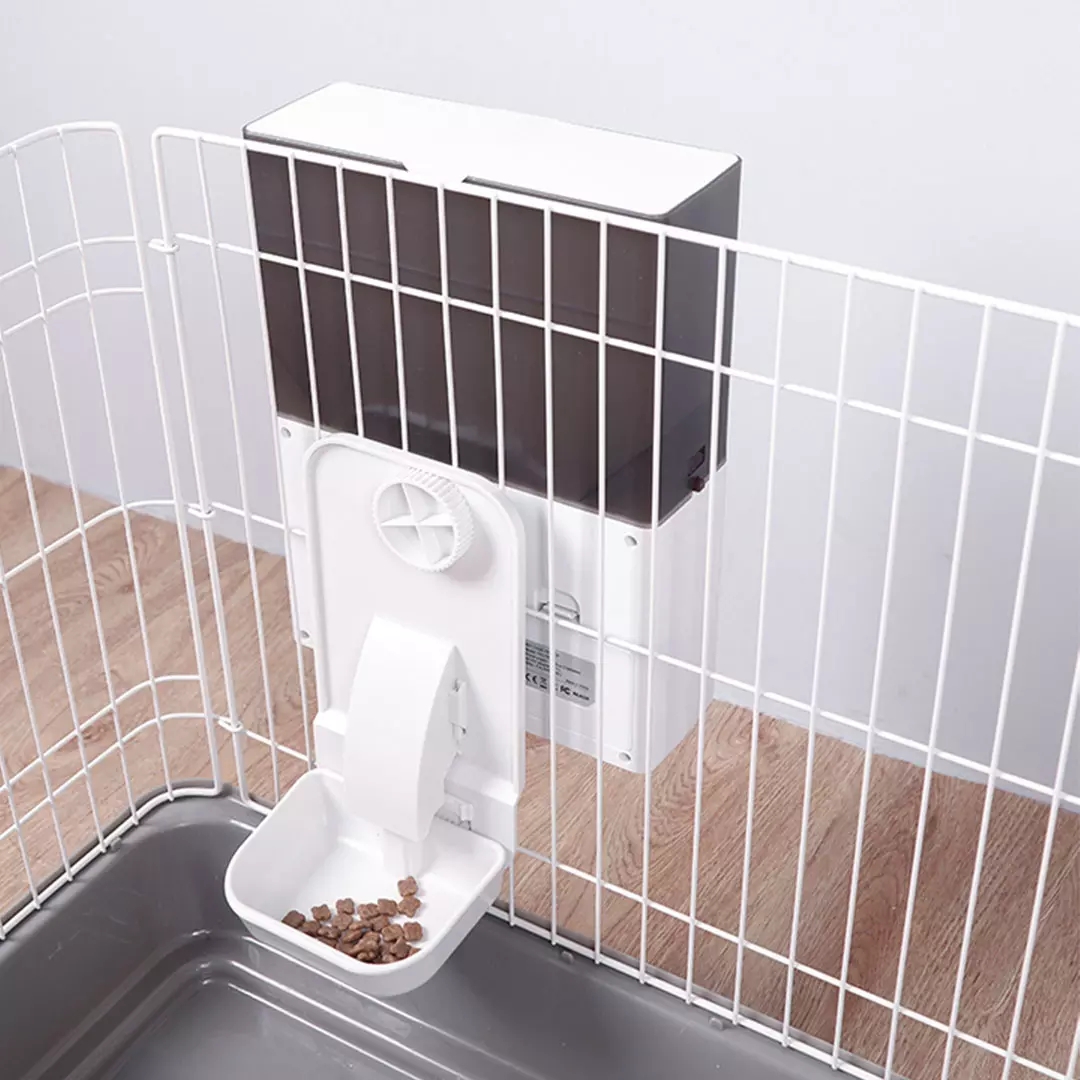 

Petwant F4-LED 2.3L Pet Dog Cat Smart Cage Automatic Feeder From Smart Feeding Machine