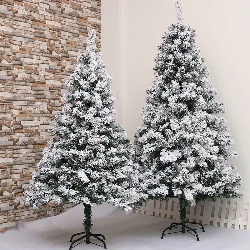 

1.2/1.5/1.8M Christmas Tree Snow Flocked Hinged Artificial Christmas Pine Tree Decorations