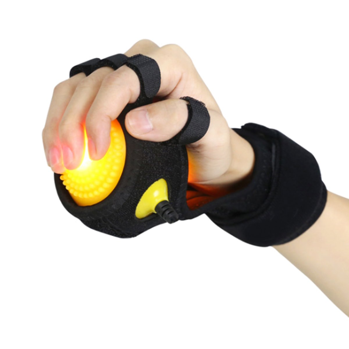 

Hand Finger Massage Ball Wrist Support Rehabilitation Infrared Physiotherapy Ball with Wristband