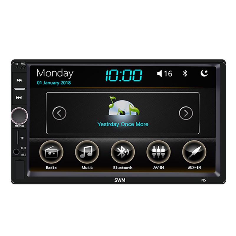 

N5 7 дюймов 2DIN Авто MP5-плеер Поддержка FM AM Радио Bluetooth USB TF Автоd 360 Панорамный вид сзади камера Микрофон с Дистанционное Управление