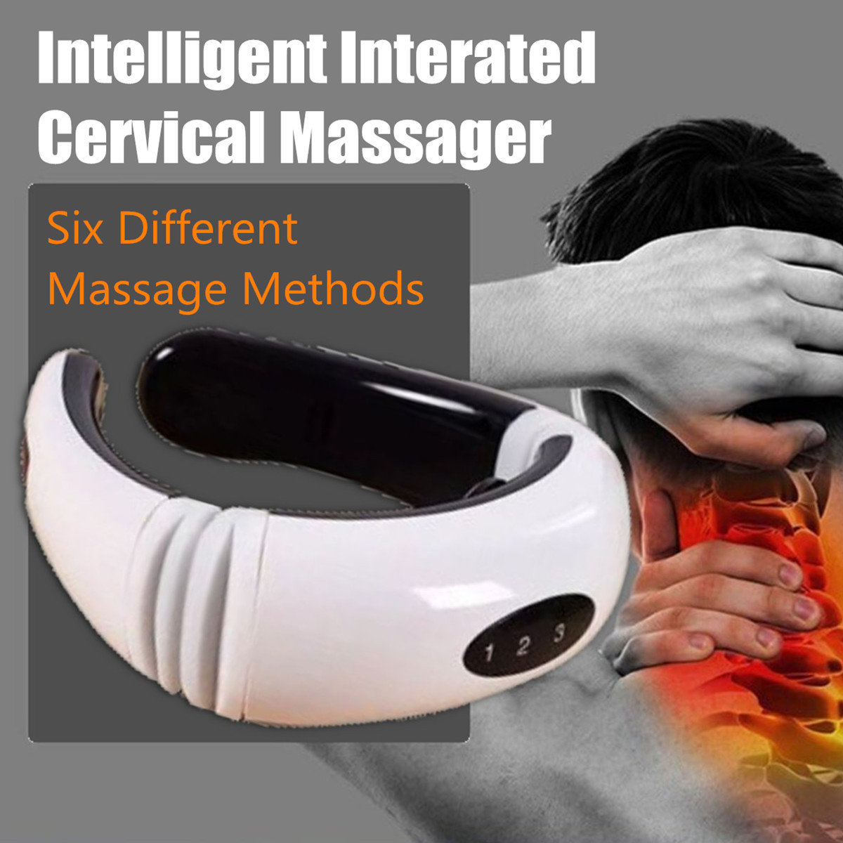 

Hot Electric Cervical Neck SupportMassager Body Shoulder Relax Massage Magnetic Therapy