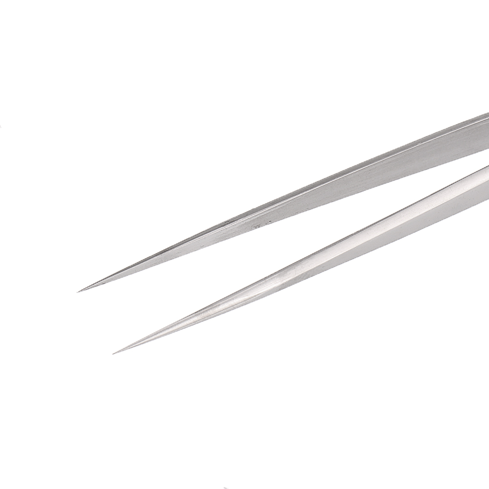 14cm Steel Straight Anti-static Non-magnetic Fine Tip  Tweezers Forceps Tool