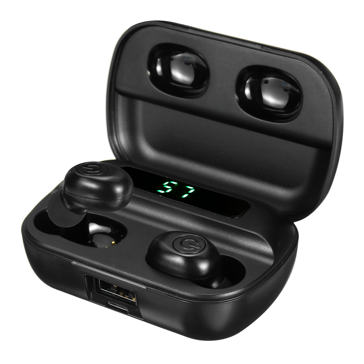 

Мини TWS Беспроводные наушники Bluetooth 5,0 Наушник LED Дисплей Стерео HD Звонки Наушники для iPhone Huawei