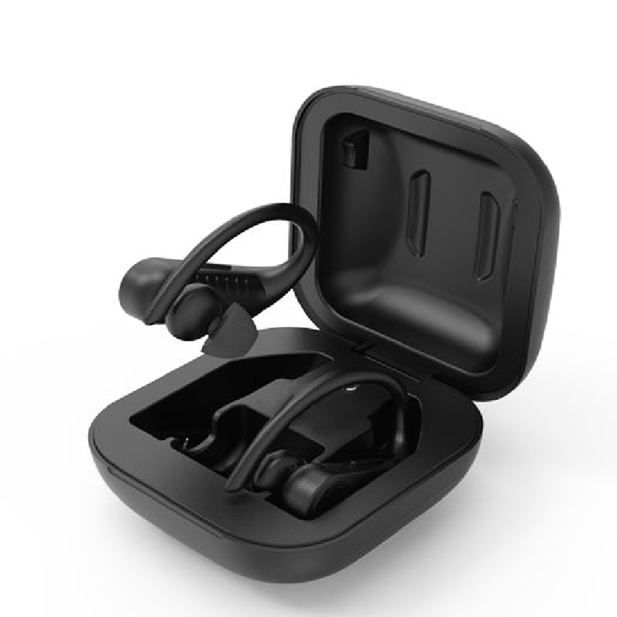 

Wireless bluetooth 5.0 Ear Hook Headphones Waterproof CVC8.0 Noise Cancelling Earphone with Charging Case