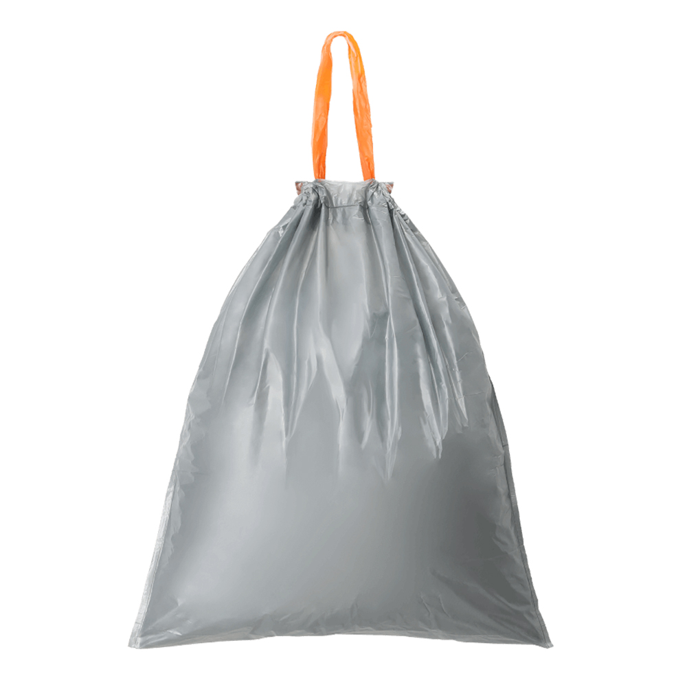 

MIJOY 60Pcs/Set Three Rolls Drawstring Garbage Bag Plastic Trash Bags Kitchen Bedroom Rubbish Bags Thicker Bags Strong B