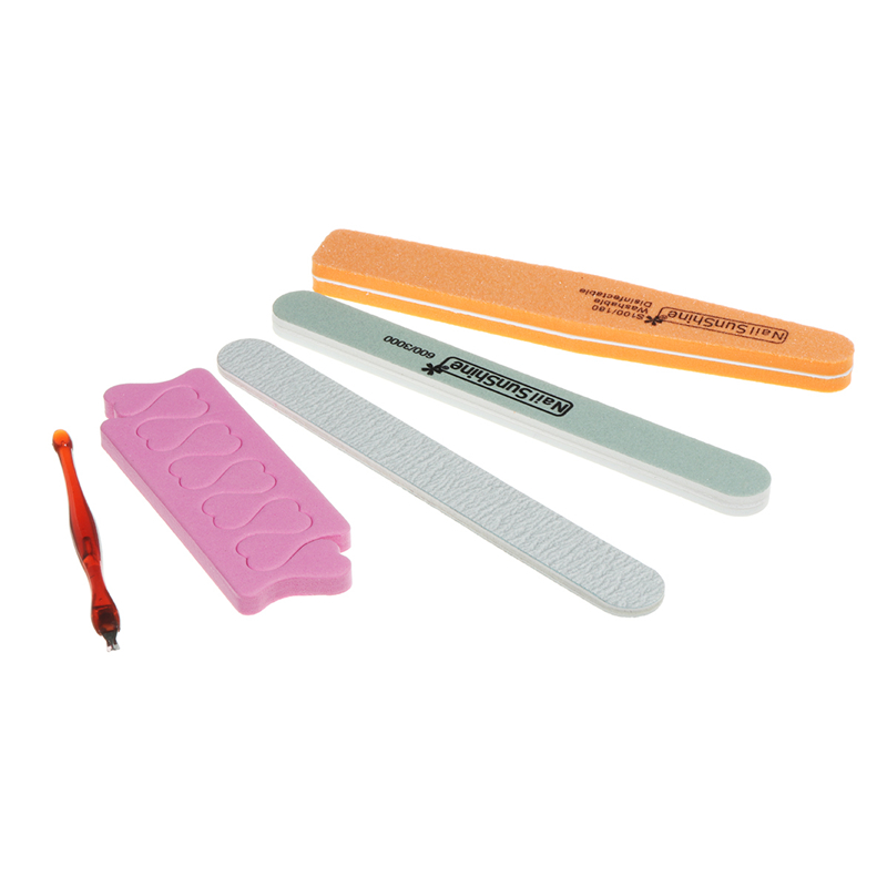 

5PCS Manicure Kits Separators Nail File Sponge Strip Polishing Strip Grinding Strip Nail Art Set