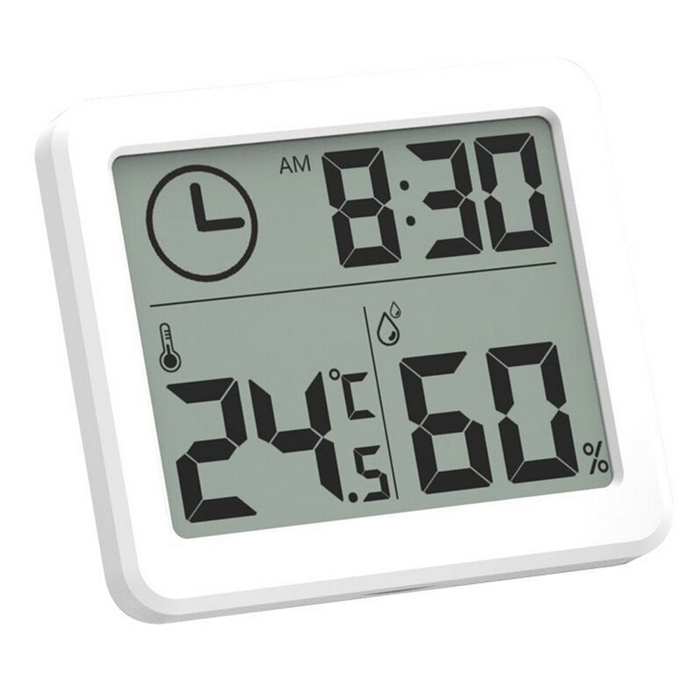

MoesHouse Многофункциональный Термометр гигрометр Автоматическая электронная температура влажность Монитор Часы 3,2-дюймовый большой экран LCD