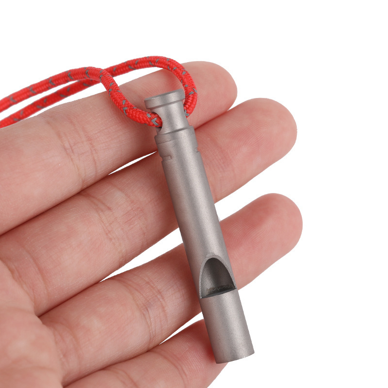 

IPRee® Outdoor EDC Mini Titanium Whistle Camping Emergency Suvival Tool Kit Ultralight 5g