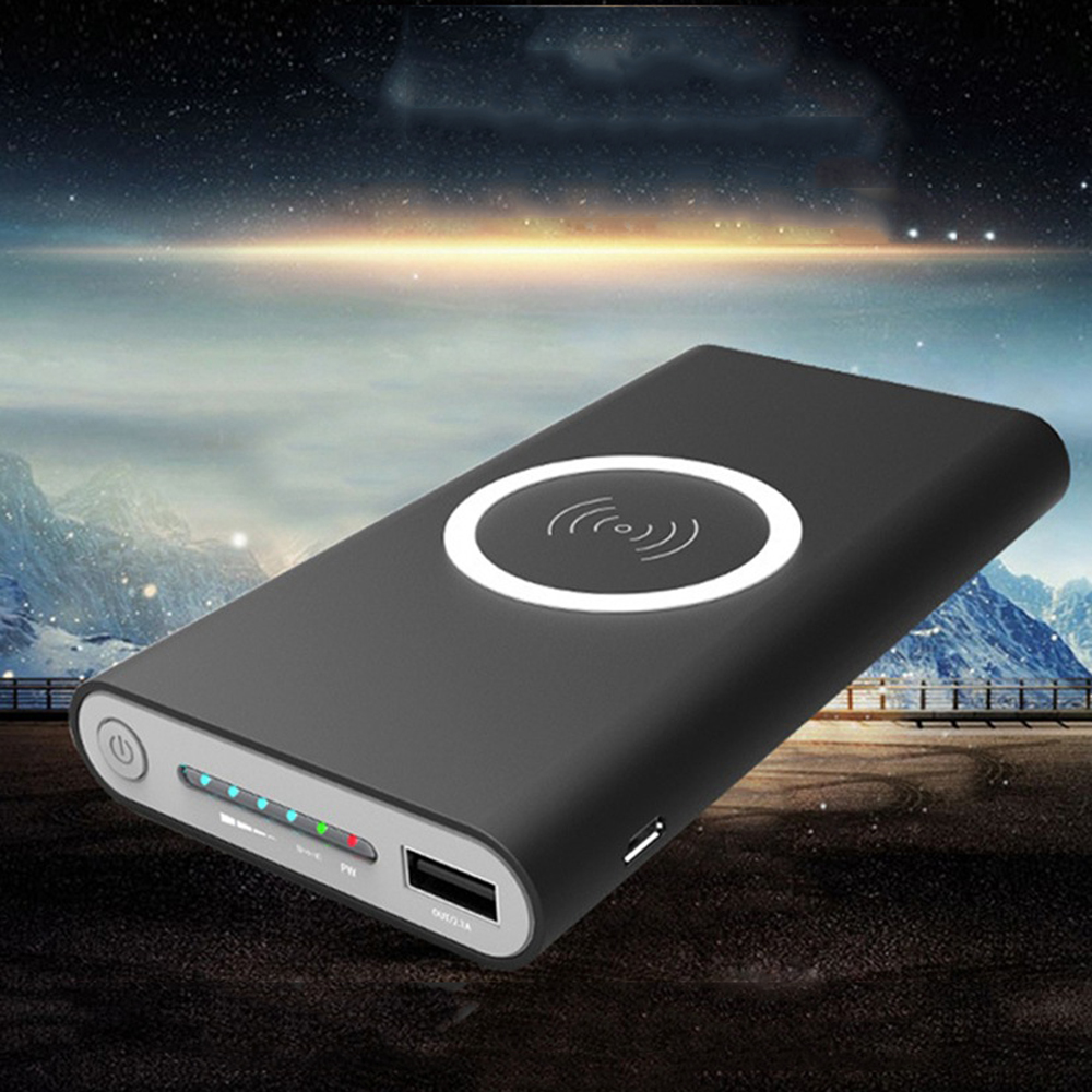 

Bakeey 8000mAh Smart Indicator Light Wireless Fast Charging DIY Power Bank Case For iPhone X XS 11Pro Huawei P30 Mate 30