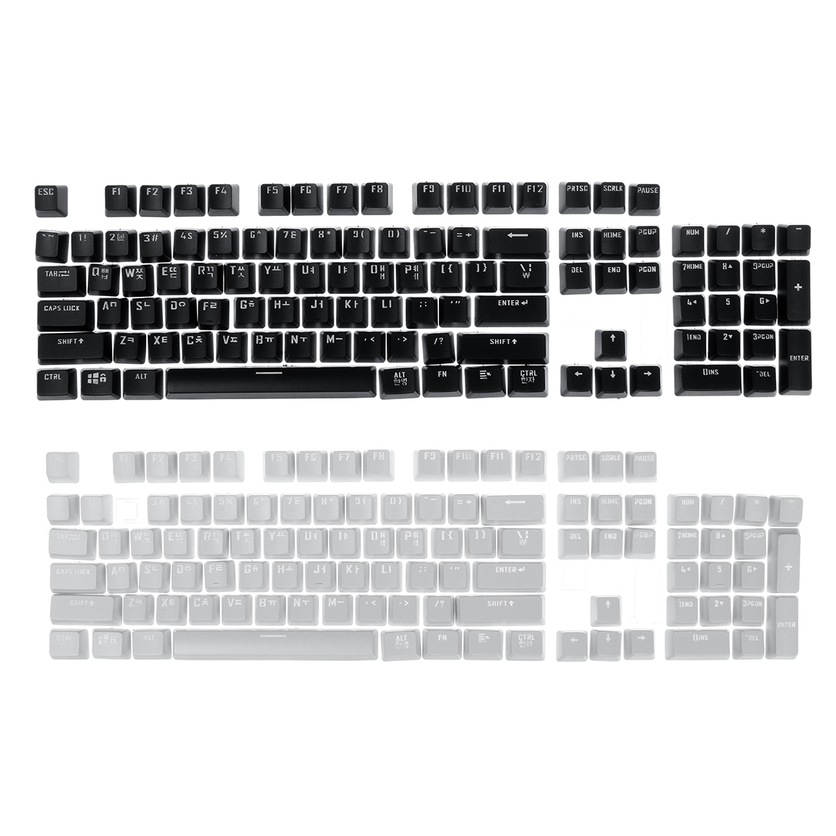 

106 Key Light Прозрачный ABS Keycap Корейский Keycap для Anne Pro 2 Механический Клавиатура