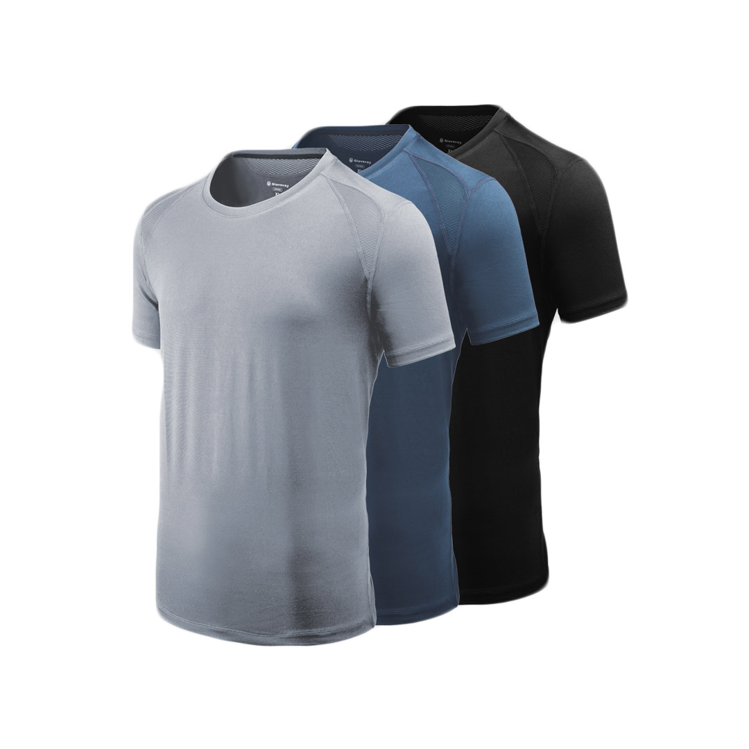 

Giavnvay Men's Icy Sports T-Shirt Ultra-thin Quick-Drying Smooth Fitness Running T-Shirts From Xiaomi Youpin