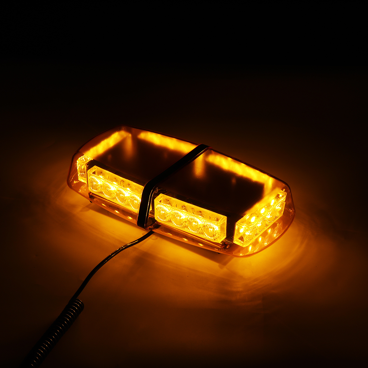 Rooftop Strobe Light Bar 24 LED Flash Emergency Warning Beacon Lamp Amber/Yellow