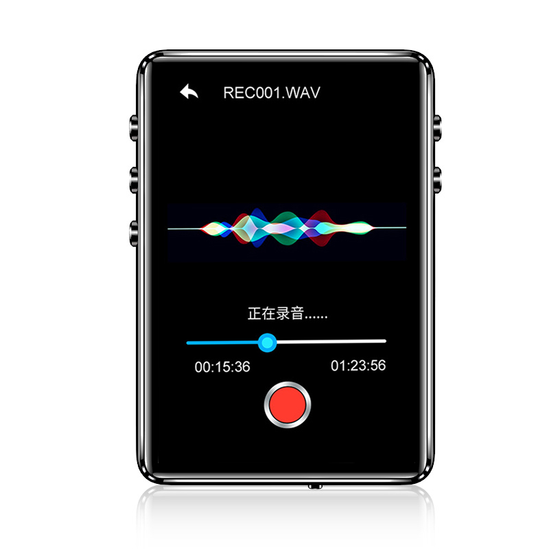 

IQQ X62 8GB Bluetooth 5.0 MP3 проигрыватель без потерь Встроенный динамик Внешний звук Поддержка FM Радио Запись Электро