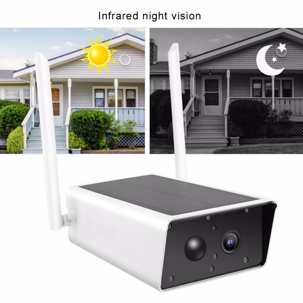Bakeey 1080P 3MP Solar Charging Battery Wireless WIFI IP Camera PIR Infrared Two-Audio SD Card Storage IP67 Outdoor CCTV Monitor 8