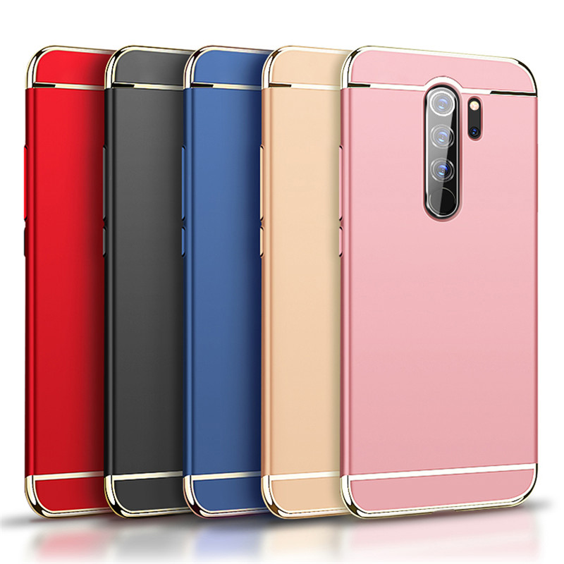 

For Xiaomi Redmi Note 8 Pro Case Bakeey Ultra-thin 3 in 1 Plating PC Hard Back Cover Protective Case Non-original