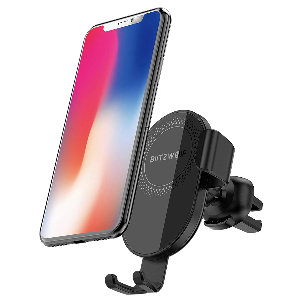 

BlitzWolf® BW-CW1 10W 7.5W 5W 360°Rotation Qi Wireless Charger Car Phone Holder for iPhone 11 Pro XR X for Samsung S9 S10 for Xiaomi Huawei