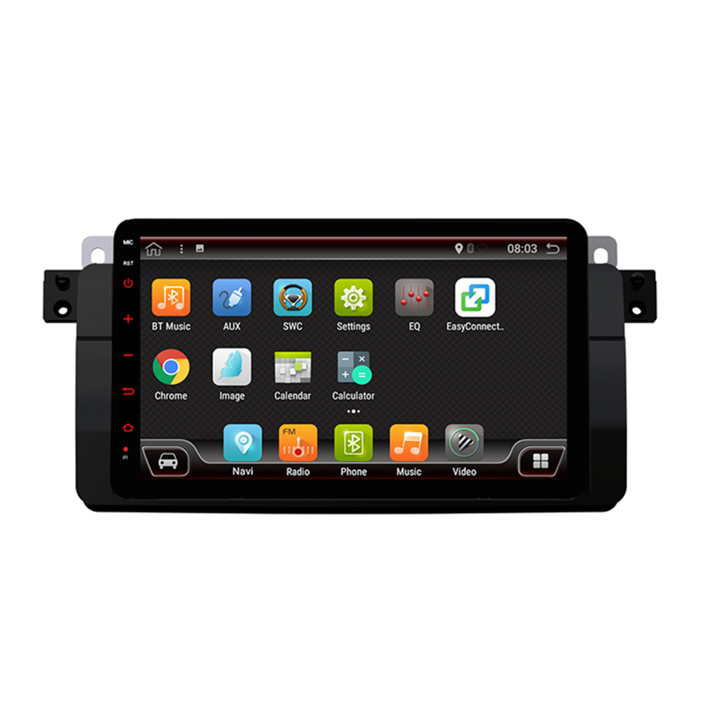 

YH-1X08 8 Inch 2+32G for Android 8.0 Car Stereo Radio 4 Core 1 DIN IPS MP5 DVD Player bluetooth GPS WIFI 4G RDS for BMW E46