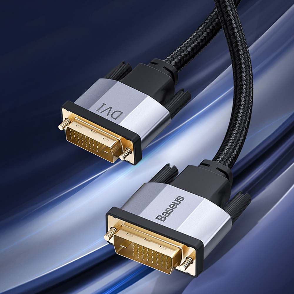 Baseus DVI to DVI Video Cable HD A Male to Male DVI-D 24+1 Cable