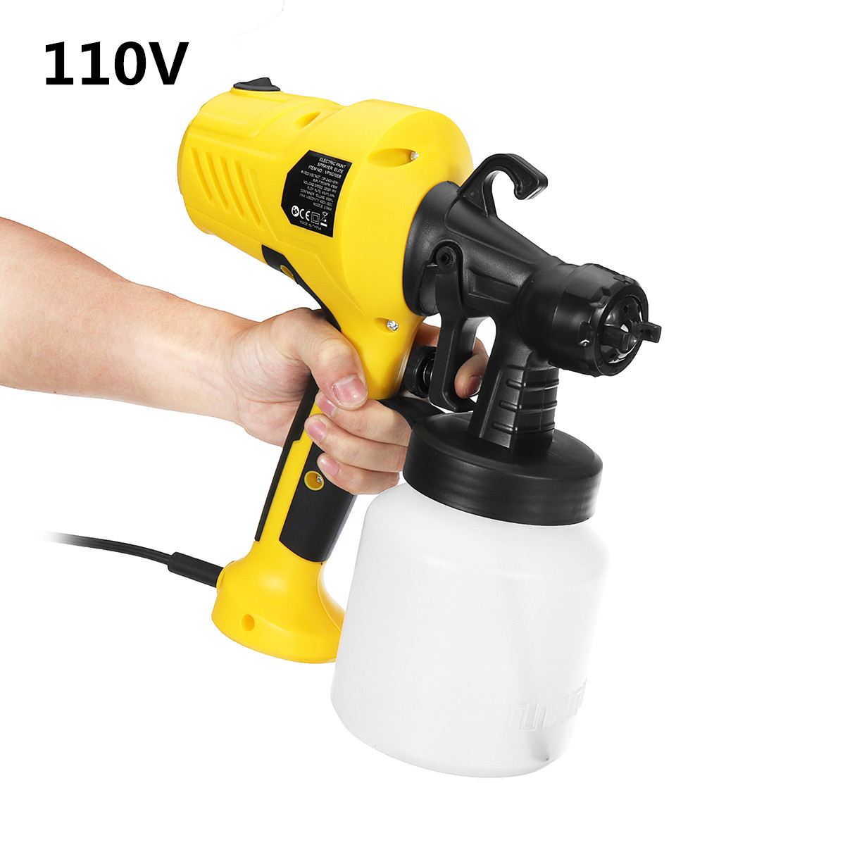 600W Electric Spray Paint Sprayer For Cars Wood Furniture Wall Woodworking 53