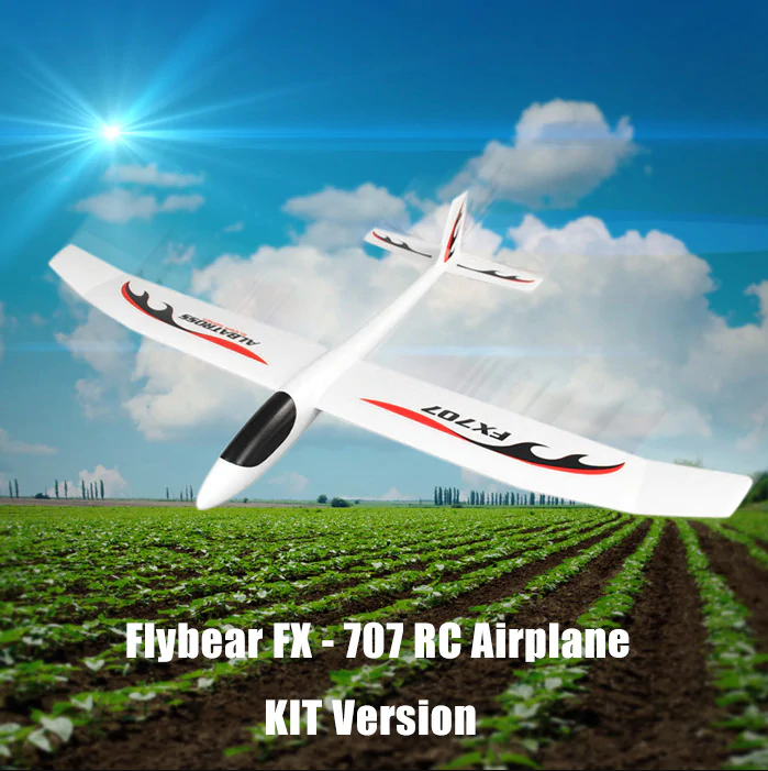 Flybear FX707 Hand Throwing RC Airplane EPP 1200mm Wingspan Aircraft Fixed Wing Plane KIT for DIY