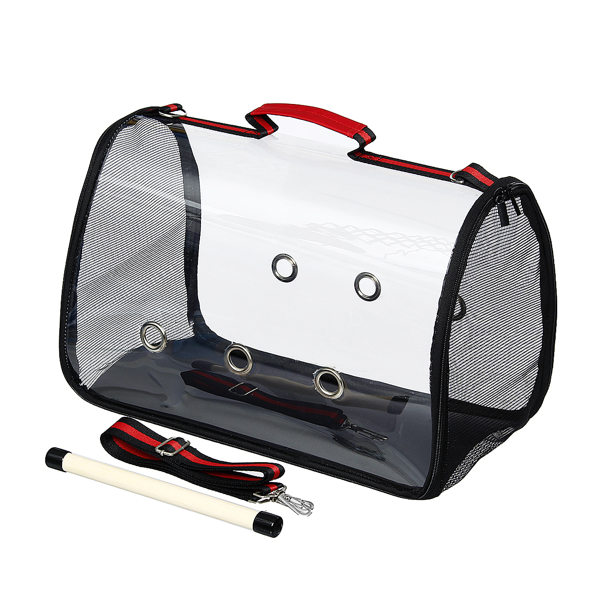 

Travel Pet Сумка Прозрачный рюкзак для попугаев для домашних животных, переноска для птиц, деревянная подставка для дома