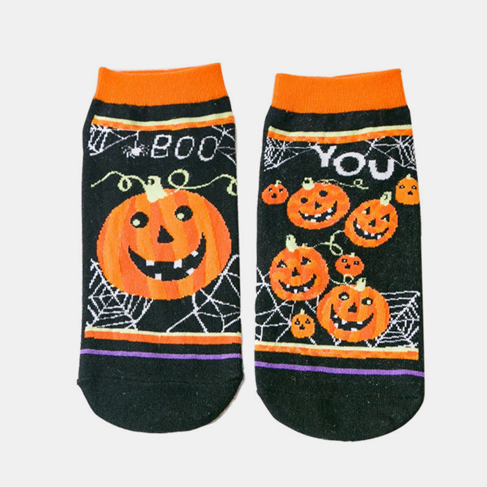 

Halloween Socks Pumpkin Pattern Print Socks