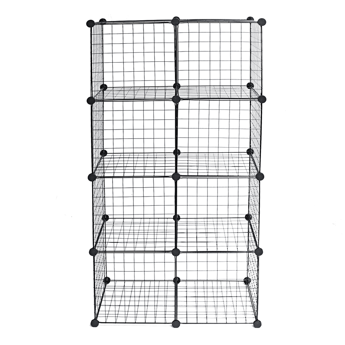 

8-Cube Kitchen Storage Shelves Closet Organizer Stackable Rack Metal Grid Wire Home