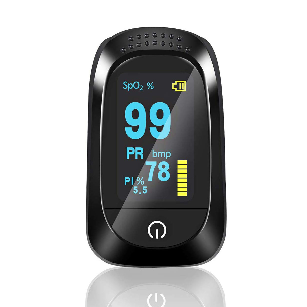 

Портативный пульсоксиметр OLED Home Detection Finger Tip Оксиметр Мониторинг сна Сердце Частота PI для Для взрослых и детей с пульсоксиметром SpO2