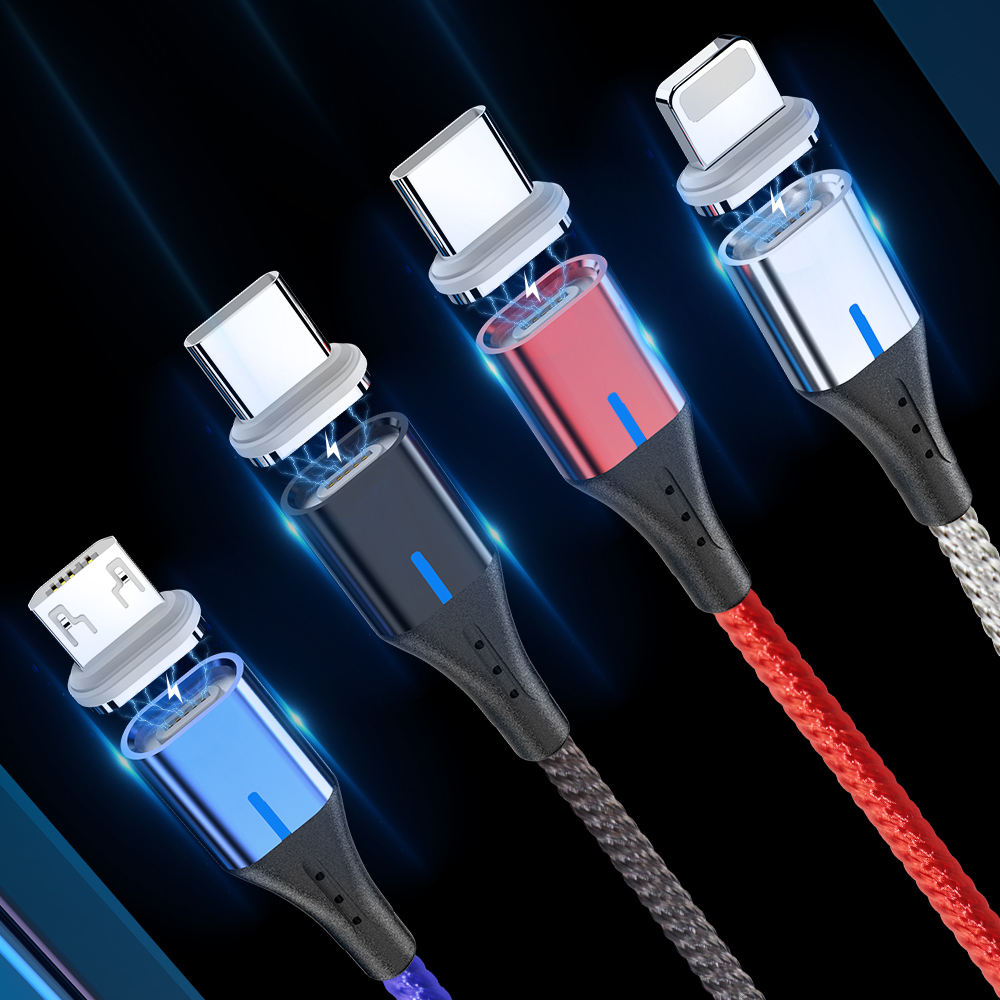 

Bakeey 5A LED Light Micro USB Type C Fast Charging Magnetic Data Cable For Huawei P30 Pro Mate 30 5G Mi9 9Pro 6Pro 7A S1