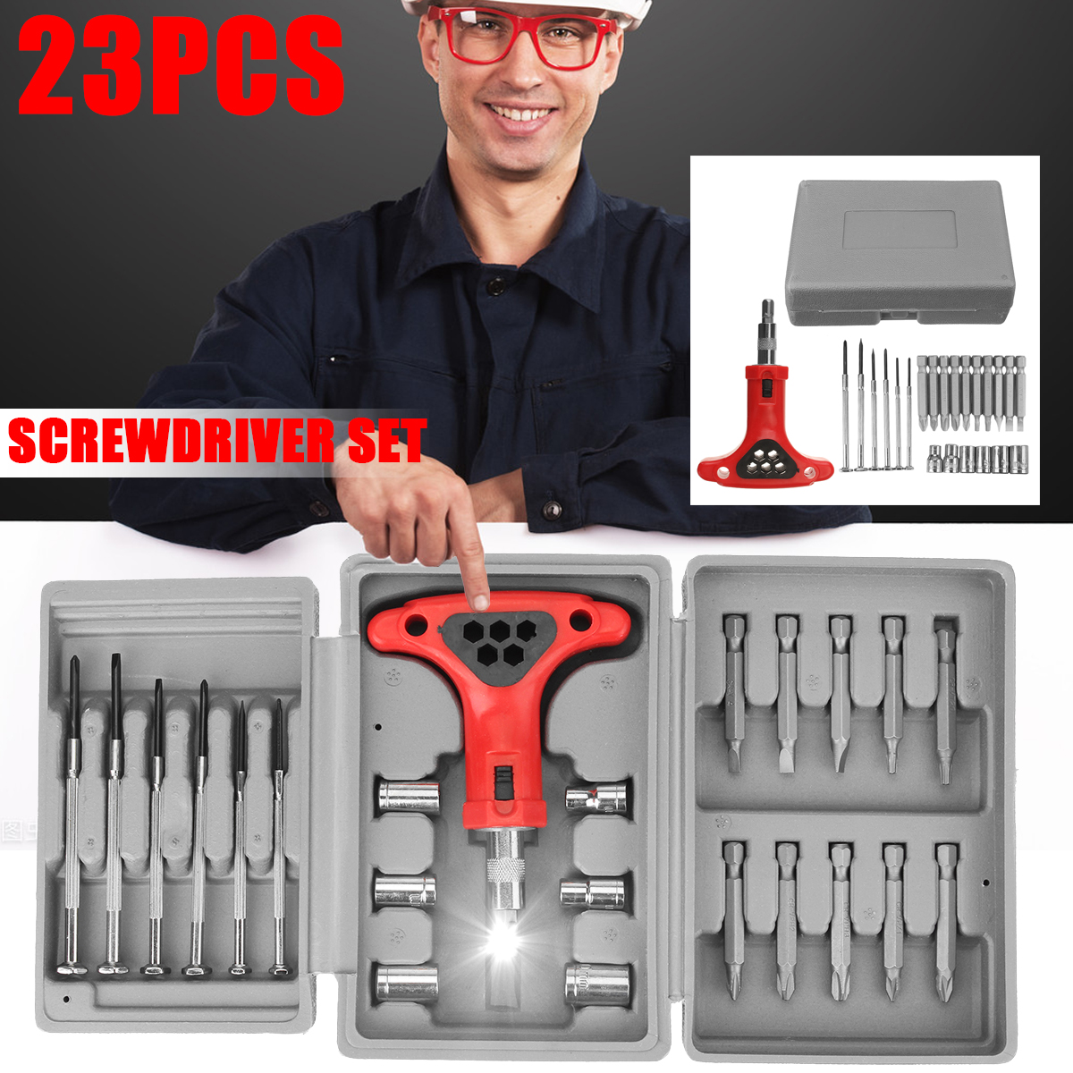 Ratchet Wrench Screwdriver Kit DIY Household Repair Tool Multifunctional Combination Toolkit