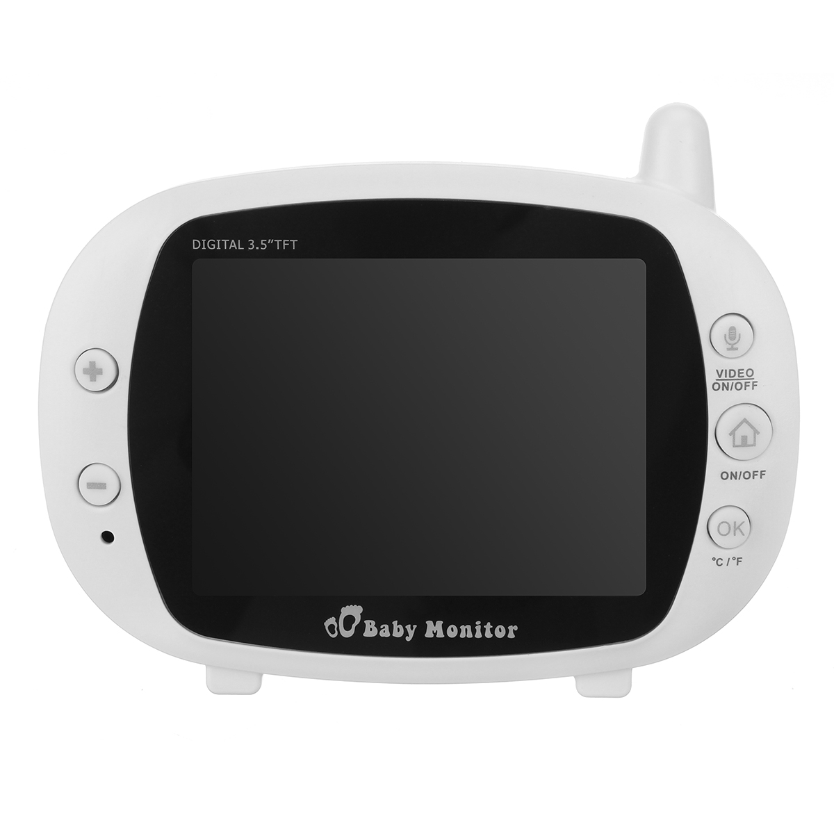 Baby Monitor da 3,5 pollici Videocamera Digitale LCD da 2,4 GHz con Monitoraggio della Temperatura Visione Notturna 4