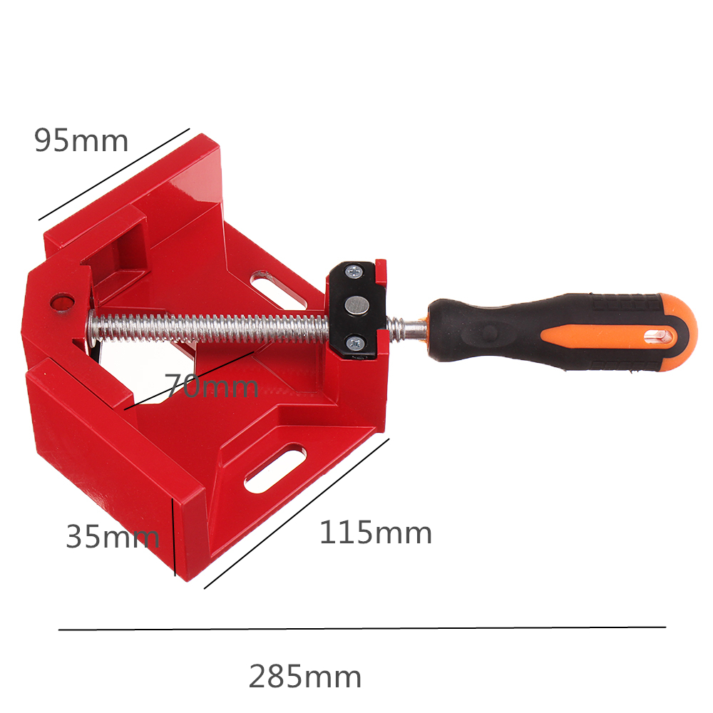 Drillpro 90 Degree Corner Right Angle Clamp Vice Grip Woodworking Quick Fixture Aluminum Alloy Tool Clamps Single Handle 34