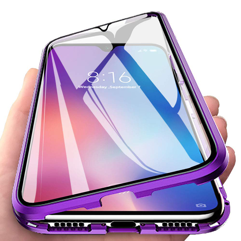 

Bakeey 360º Front+Back Double-sided Full Body 9H Tempered Glass Metal Magnetic Adsorption Flip Protective Case For Xiaomi Mi 9 Mi9 Lite / Xiaomi Mi CC 9