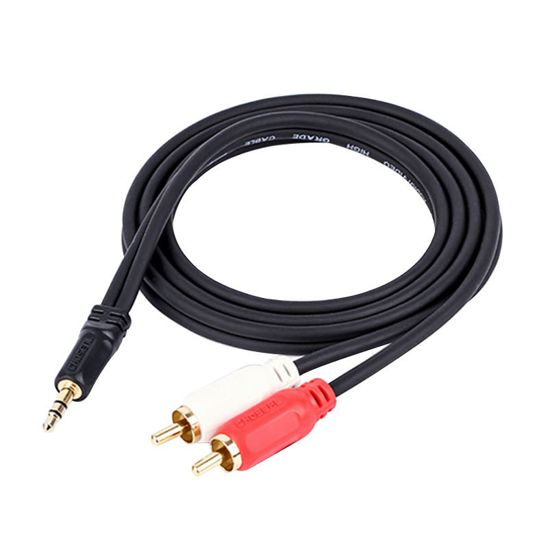 

Choseal QS6721 3.5mm 2RCA Audio Cable Male to Male RCA AUX Cable for Computer Cellphone Speaker Amplifier DVD Mixer