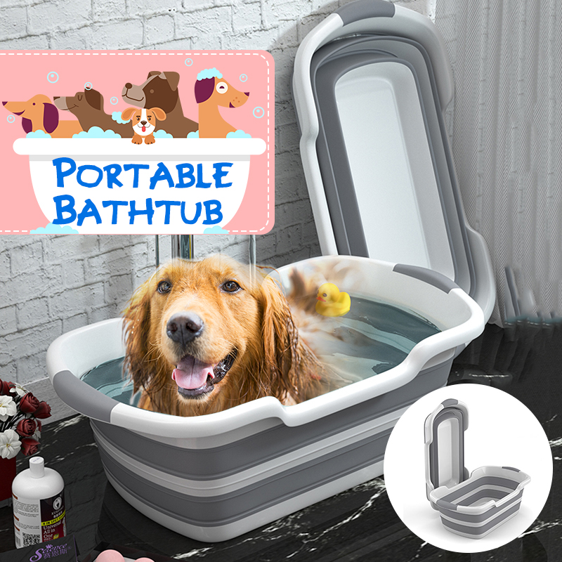 Portable Silicone Baby Shower Bath Tub Foldable Bathtub Safety Cat Dog Pet Toys Bath Tubs 1
