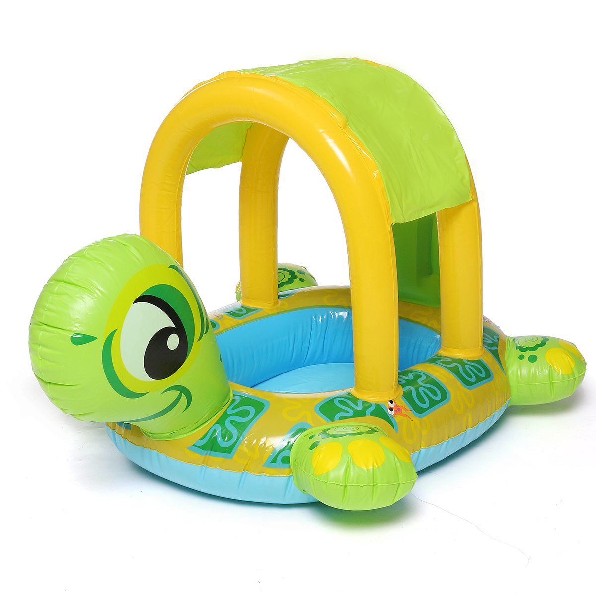 

85x61cm Children Swimming Ring Float Inflatable Swim Boat Turtle Swimming Seat