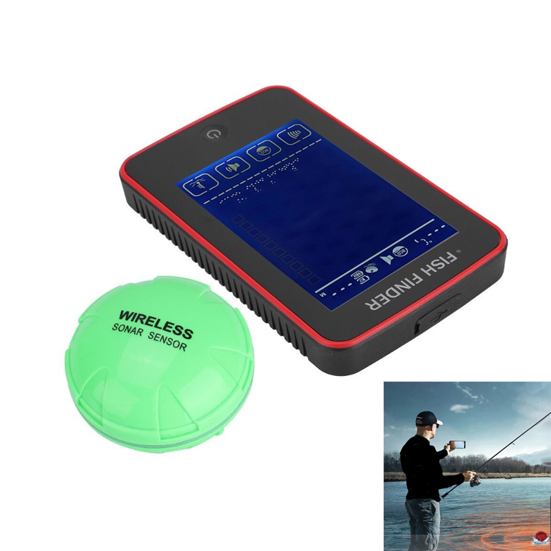 

ZANLURE Wireless Fish Finder Portable Sonar Sensor Depth Sea Lake Fish Detect Fishing Tool