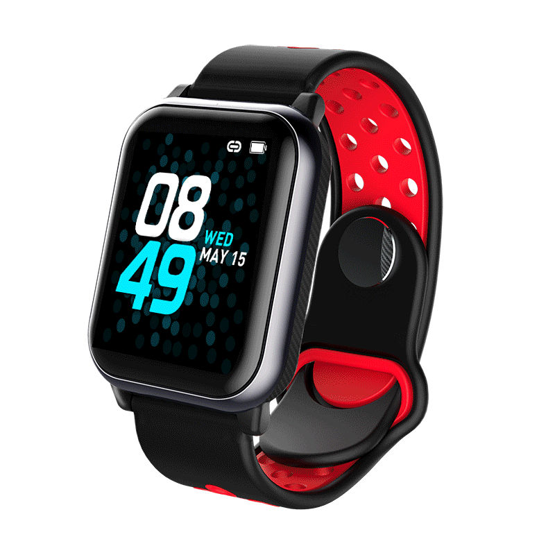 

Bakeey KY11 Heart Rate Blood Pressure O2 Monitor Music Control 1.3inch Large View Display Smart Watch