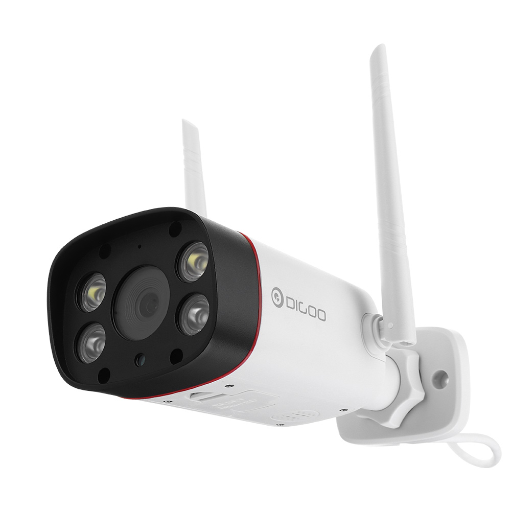 

DIGOO DG-W10 Dual LED Dual IR Light 1080P 2MP 3.6mm IP66 Outdoor Smart IP Camera Two-way Audio TF Card & Cloud Storage CCTV Monitor