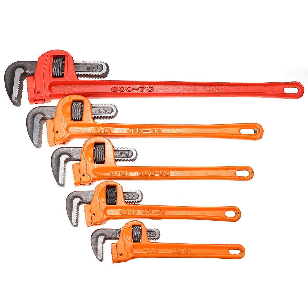 

25-35CM Heavy Pipe Wrench Round Tongs Clamp Mounting Clamp Pipe Wrench Hardware Tools Pipe Tongs