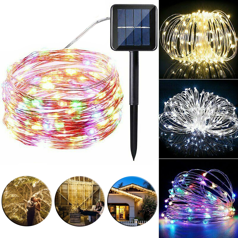 

6M Solar Powered 60LED String Light 8 Modes IP65 Waterproof Copper Wire Fairy Lamp for Outdoor Garden