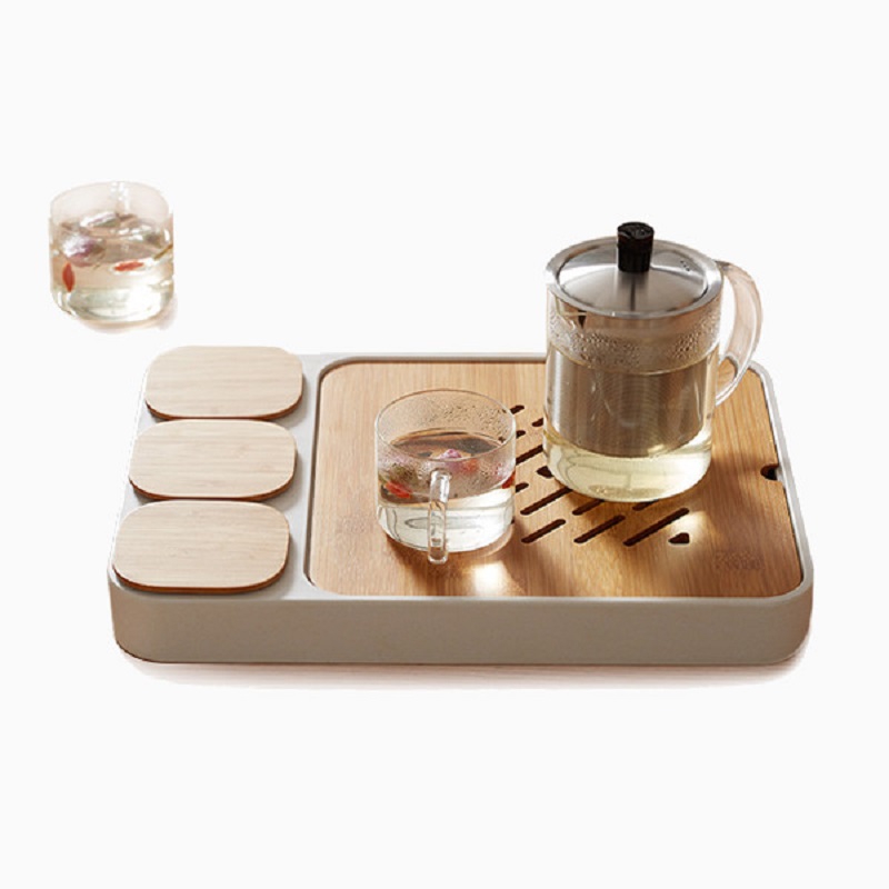 

CHENGSHE Small Tea Tray Kung Fu Tea Set Water Storage Design from