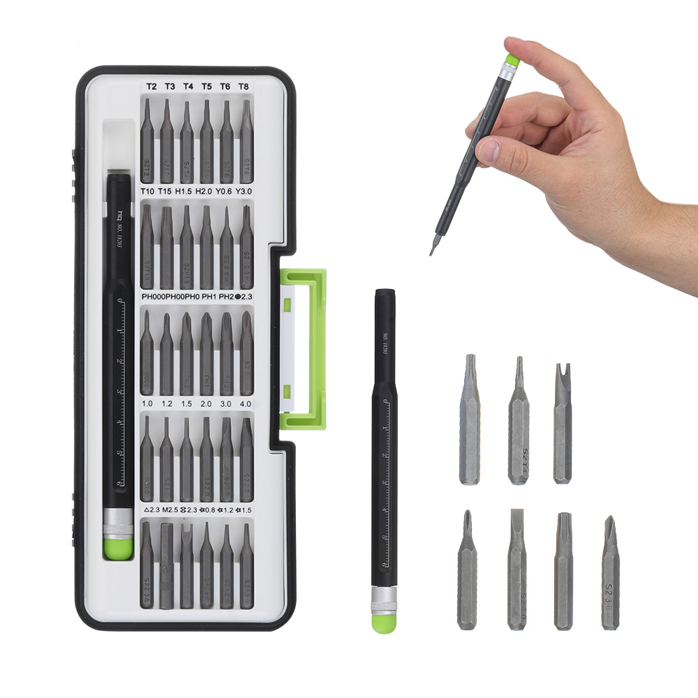 

Minleaf ML-SS2 31 in 1 Precision Screwdriver Kit Screw Driver Electronics Repair Tool Set For iPhone iPad Mac Tablet Notebook and More