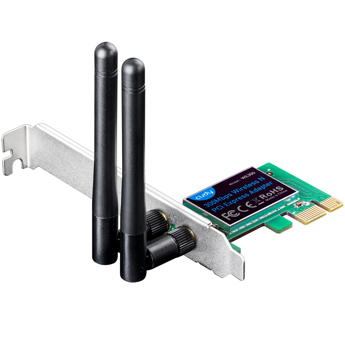 

Cudy 300Mbps Wireless N PCI Express Networking Adapter WE300