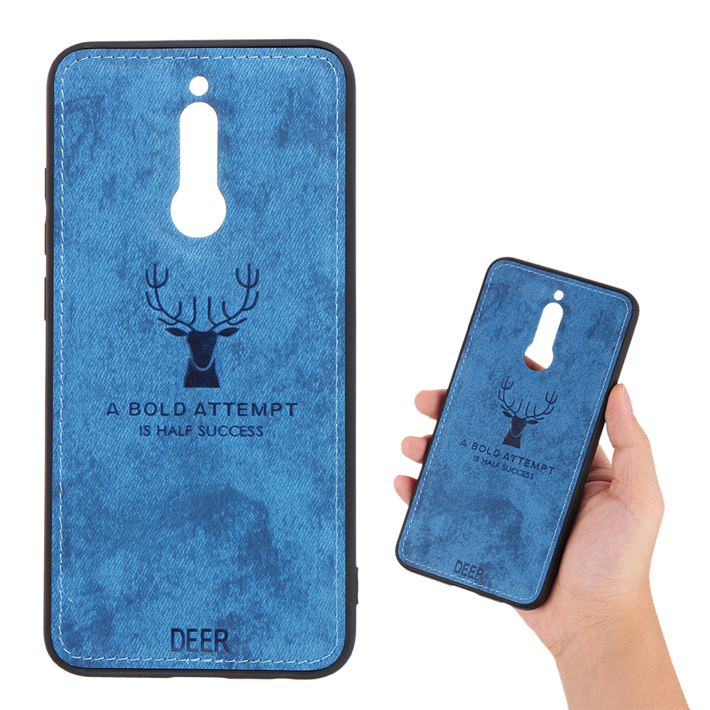 

For Xiaomi Redmi 8 Case Bakeey Deer Breathable Canvas Cloth Shockproof Anti-fingerprint Protective Case Non-original