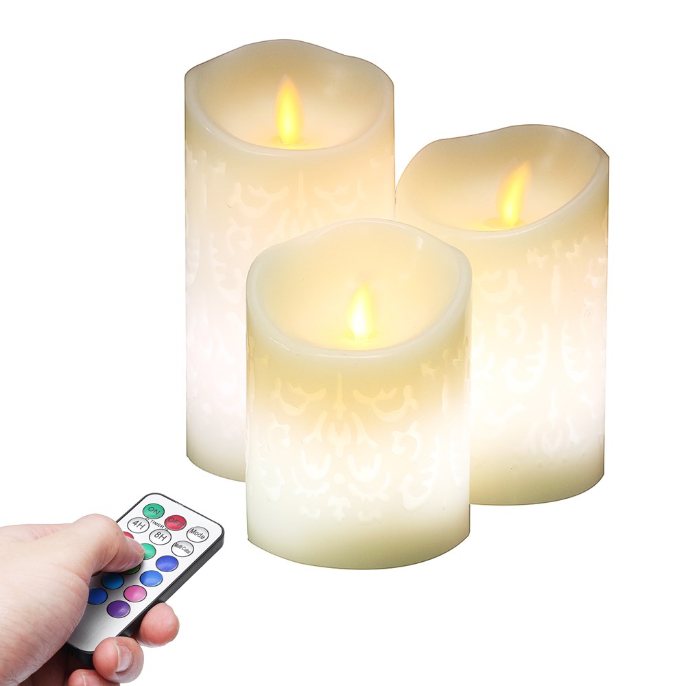 

Battery Operated Flickering Flameless LED Candle Lamp Tea Light for Votive Home Garden Decoration