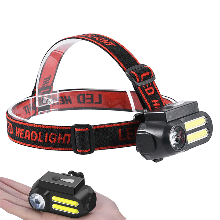 

XANES® NF-611 LED + 2COB 650LM 4 Modes Headlamp 90°Rotatable Multifunctional USB Rechargeable Headlamp Waterproof Outdoor Camping Hiking Cycling Fishing Headlights 18650