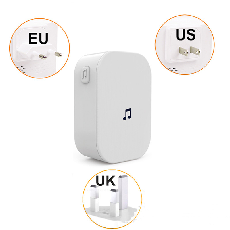Bakeey 100DB 300M Remote Wireless Waterproof EU UK US Plug Smart Doorbell 8