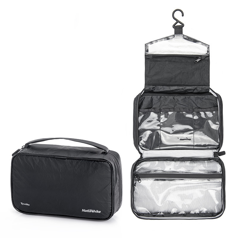 

Naturehike Travel Waterproof Wash Bag Dry Wet Separation Makeup Storage Bag Folding Hanging Bag With Hook Up